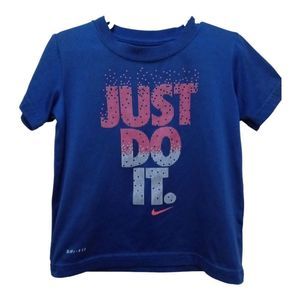 🌻The Nike tee dri-fit kids tee blue size 5